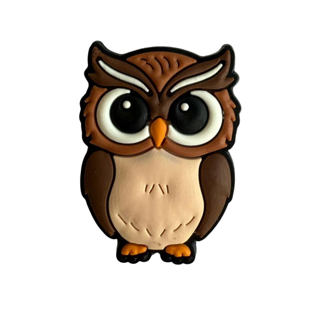 Mini Wisdom Owl Rubber Patch