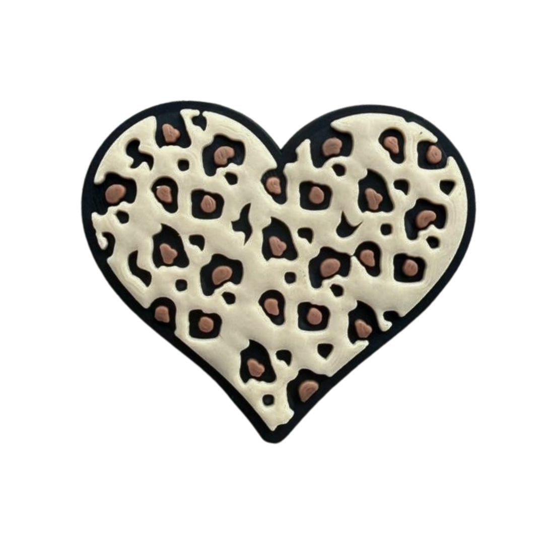 Mini Leopard Heart Patch