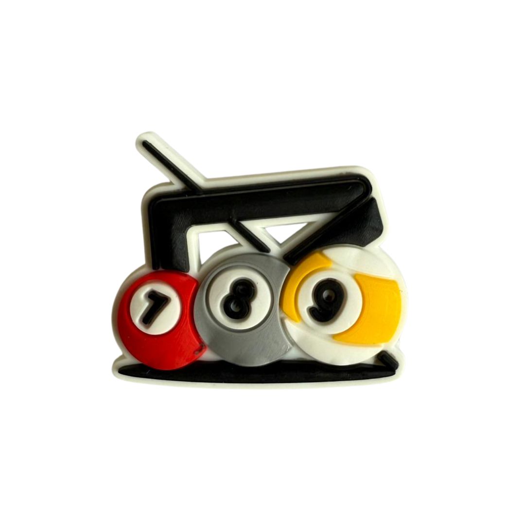 Mini Pool Table Icon Rubber Patches