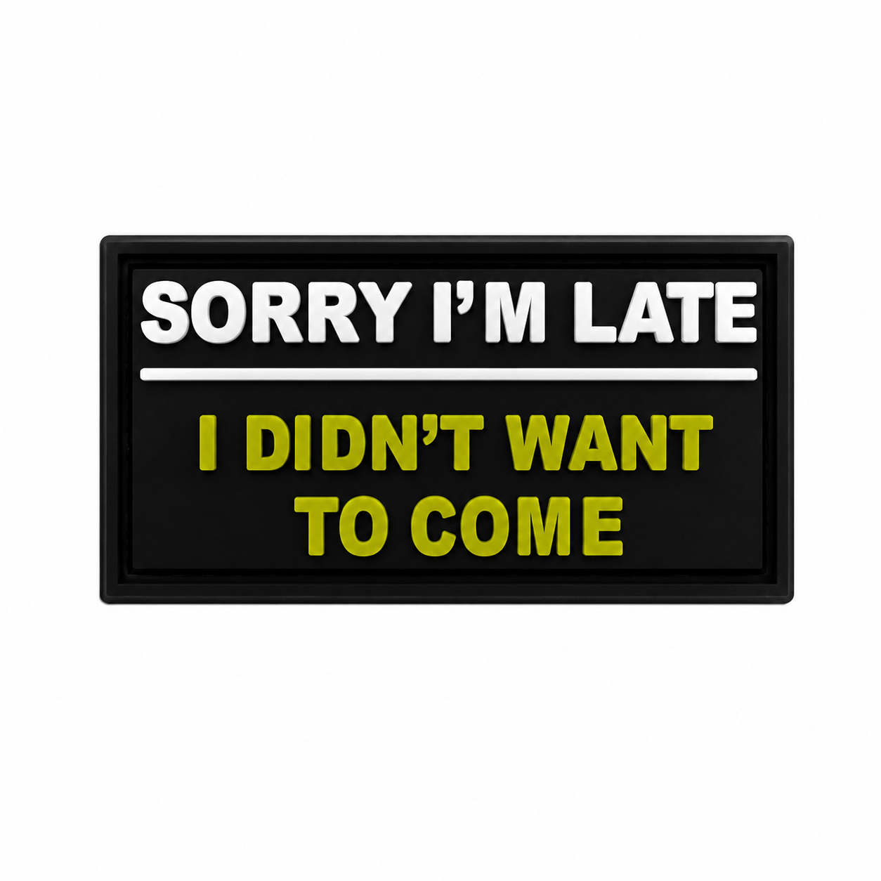 I didn’t want to come patch