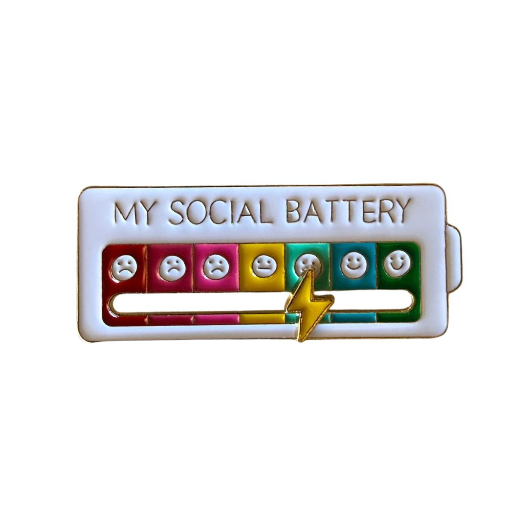 Social Battery Pin