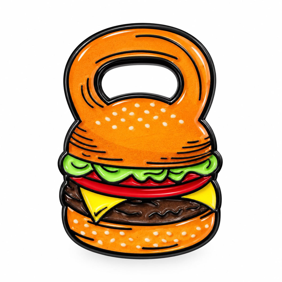 Burgers & Gains Pin