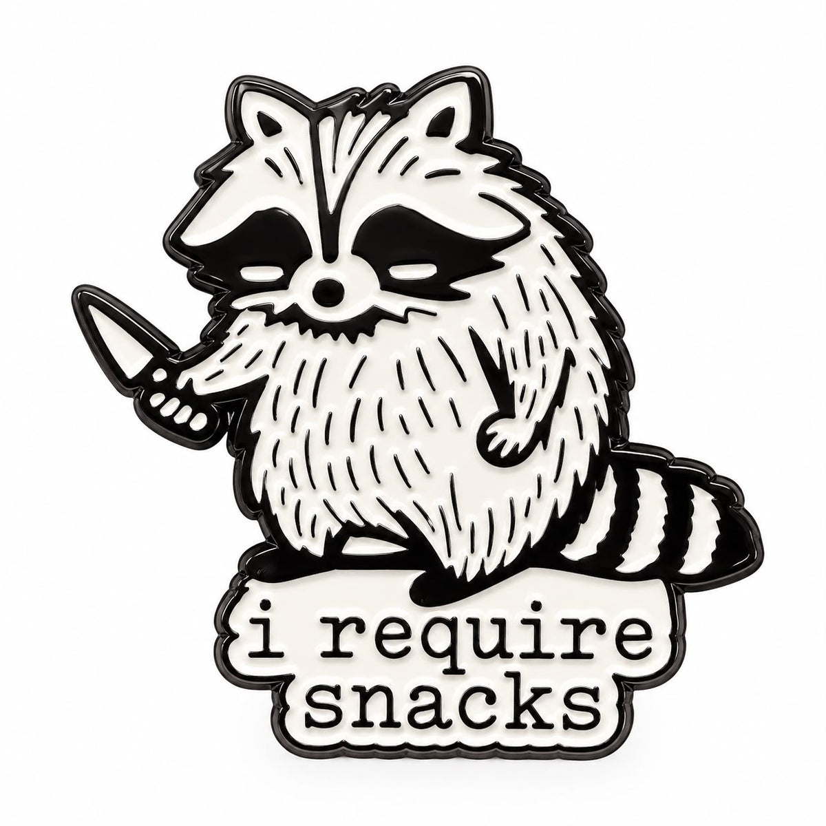 I Require Snacks Pin