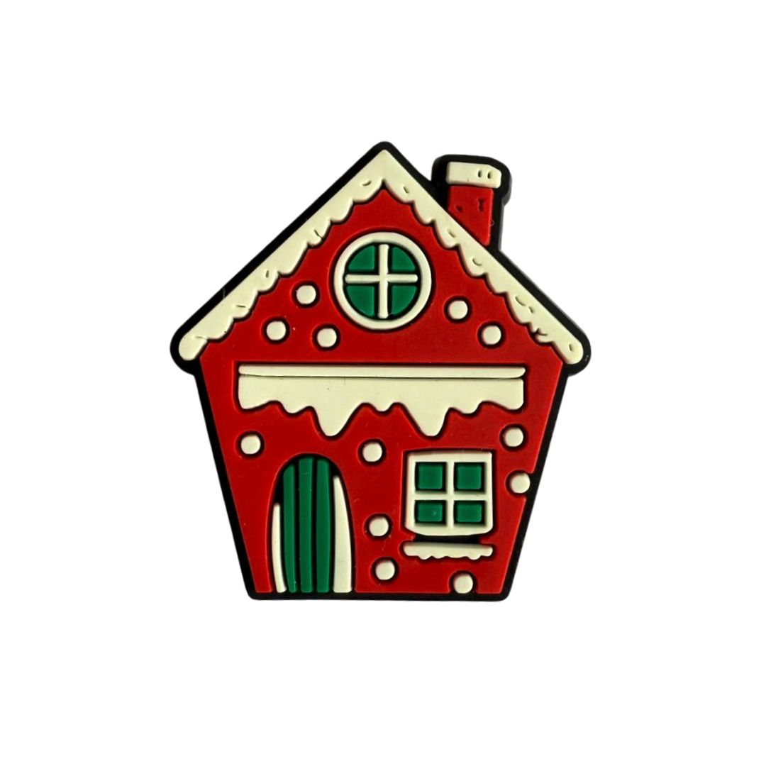 Mini Gingerbread House Rubber Patch
