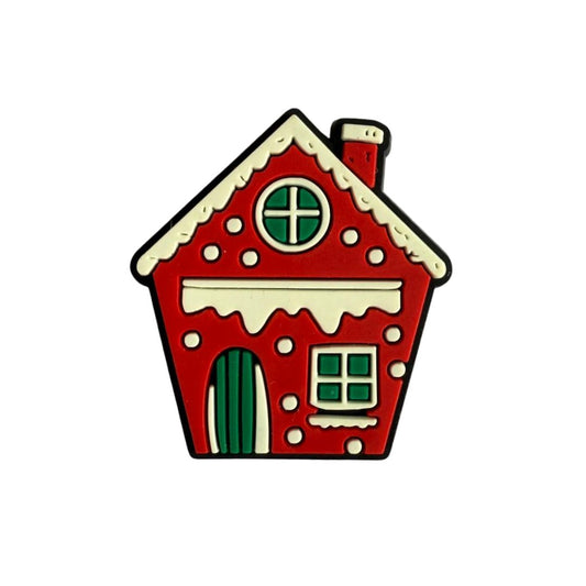 Mini Gingerbread House Rubber Patch