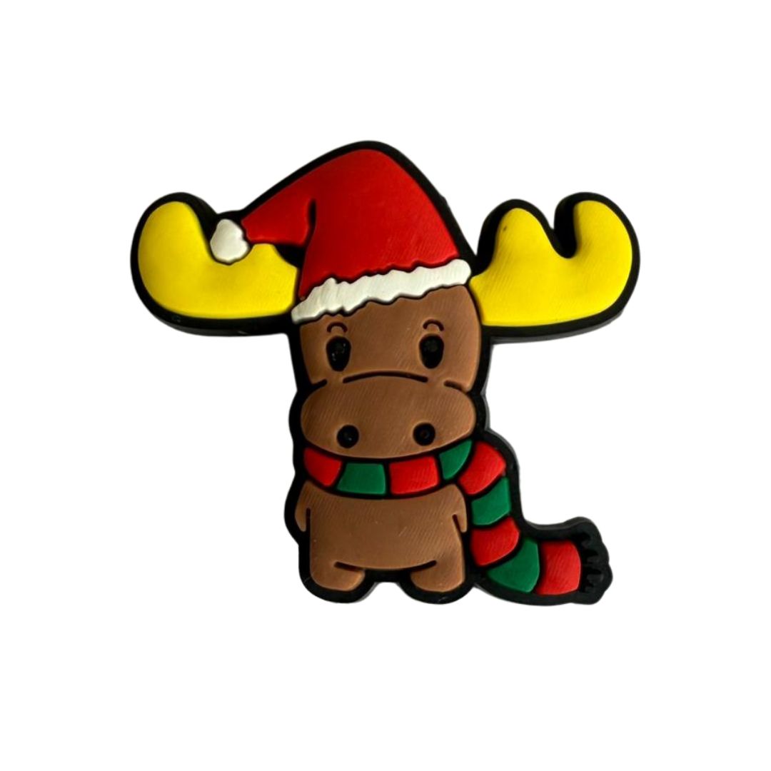 Mini Holiday Reindeer Rubber Patch