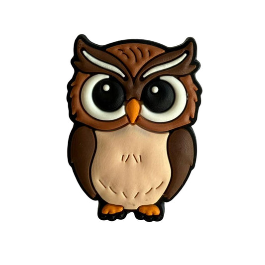 Mini Wisdom Owl Rubber Patch