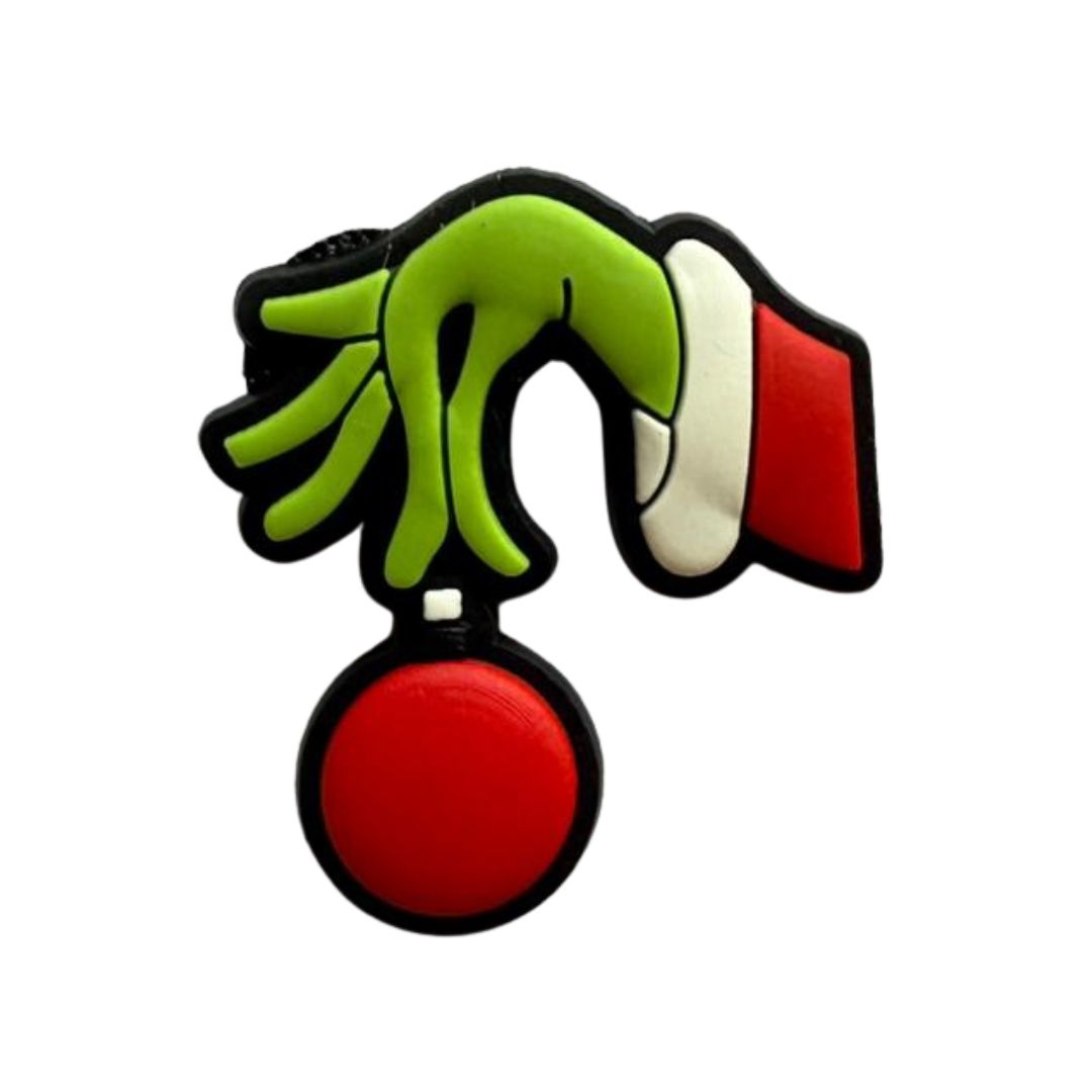 Mini Grinch Hand Rubber Patch