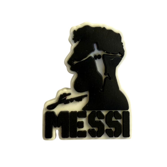 Mini Messi Silhouette Rubber Patch