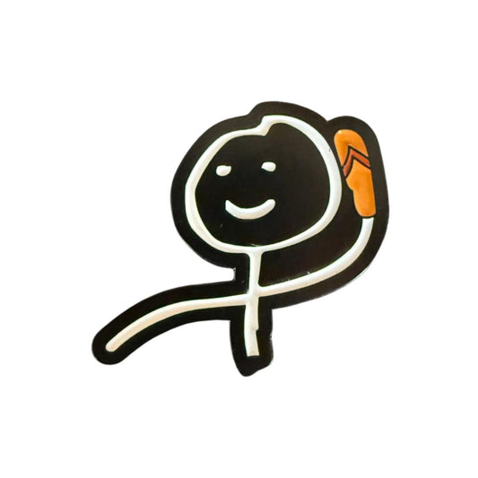 Mama's Slipper Warning pin