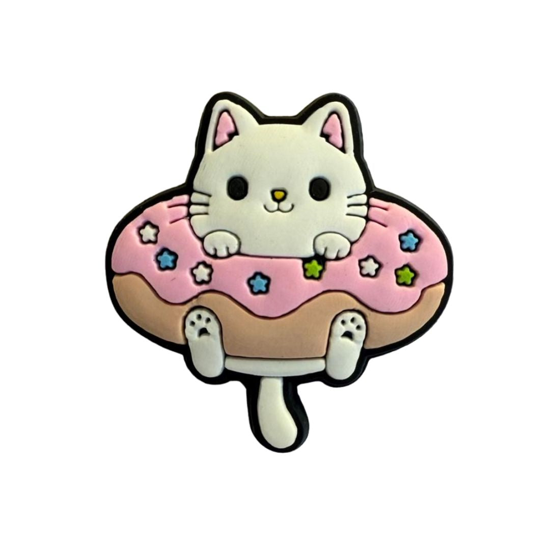Mini Donut Cat Rubber Patch
