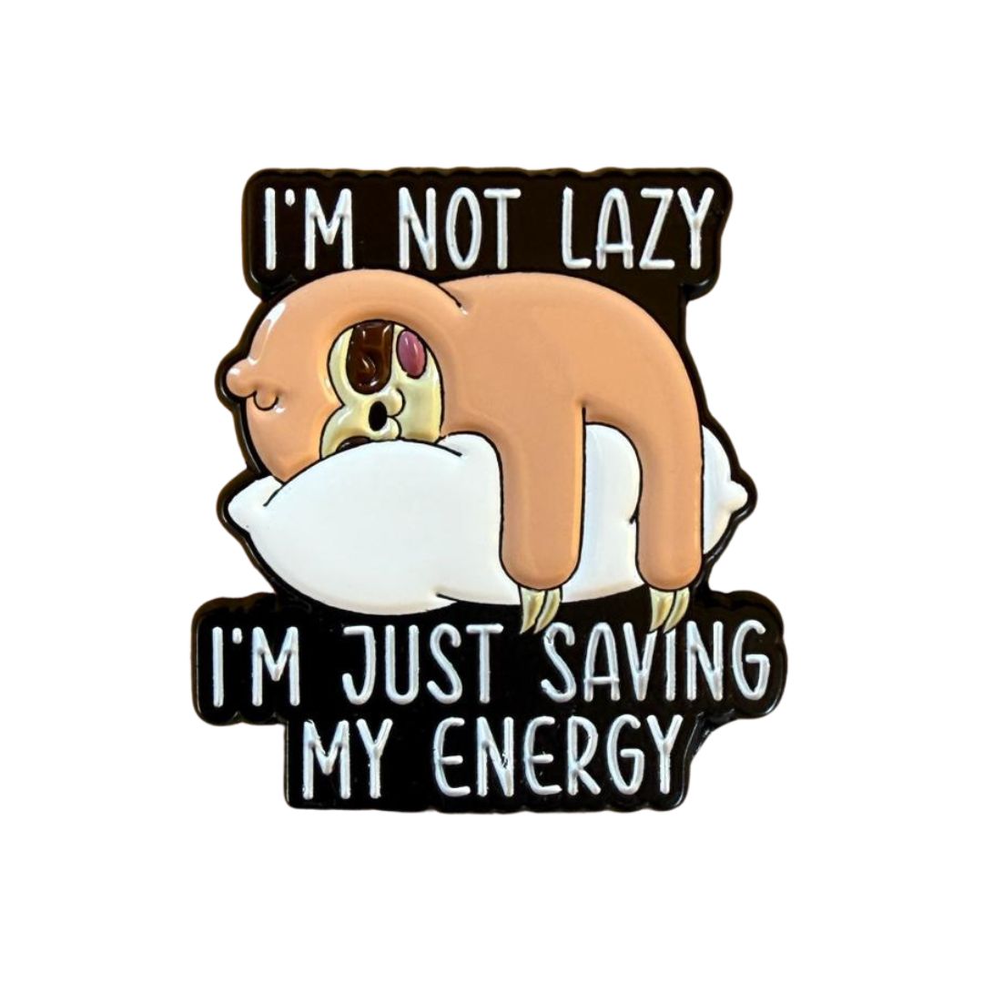 Energy Saver Sloth Pin