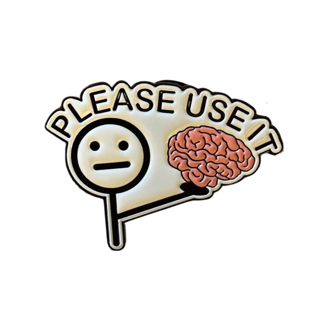 Use your brain pin