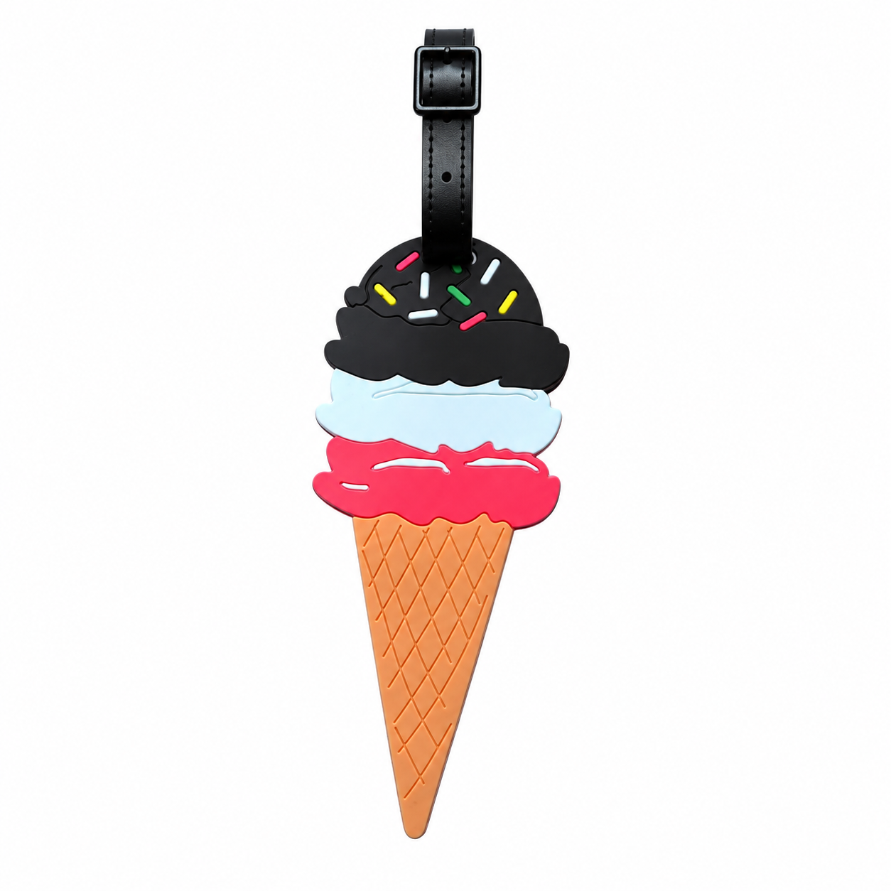 Triple Scoop Ice Cream Bag Tag