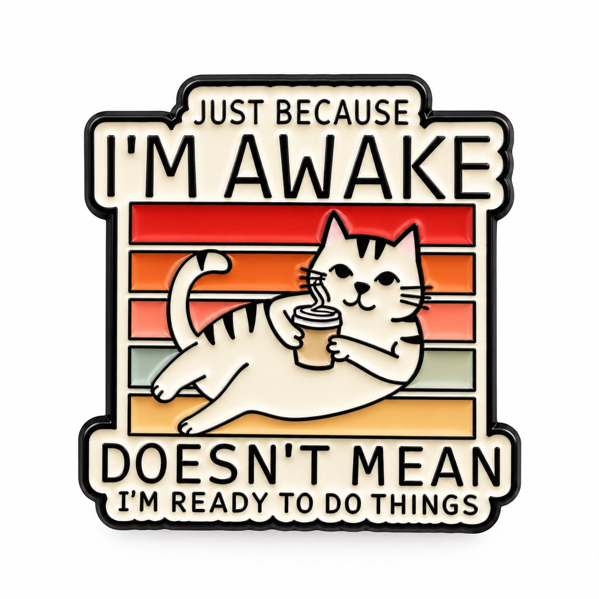 Lazy Cat Pin