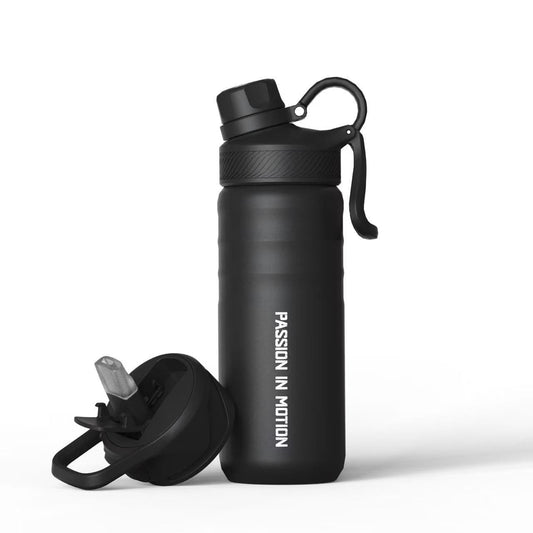 Black 750ML Double Stainless Steel Bottle